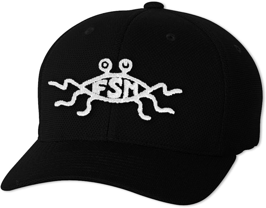 EvolveFISH FSM Flying Spaghetti Monster Embroidered Adult Cool & Dry Sport Cap Hat