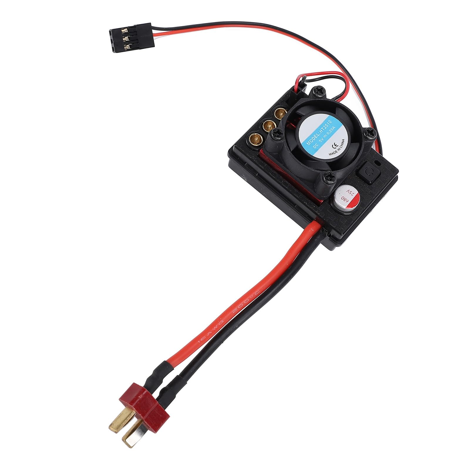 RC Coche sin Escobillas ESC Componentes Electrónicos Control Remoto Coche sin Escobillas ESC con Ventilador 35A para 144010 124017 124016 124007 184016 124008 C8803