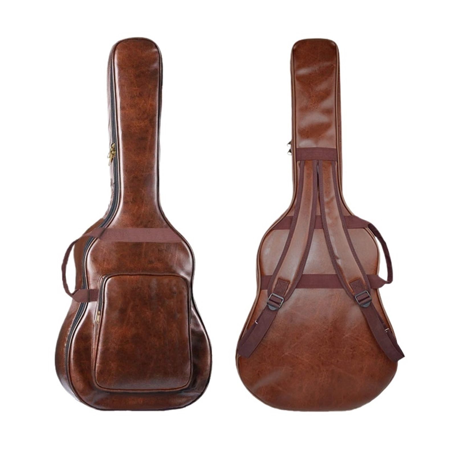 Mochila for Guitarra de Cuero Grueso e Impermeable 40/41 Pulgadas, Funda for, Accesorios for Instrumentos Musicales para Guitarra(Brown)