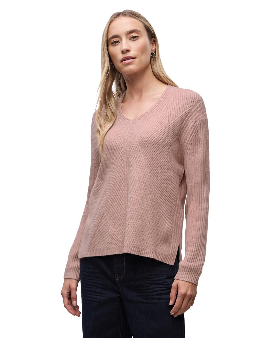Street One Damen V-Neck Strukturpullover