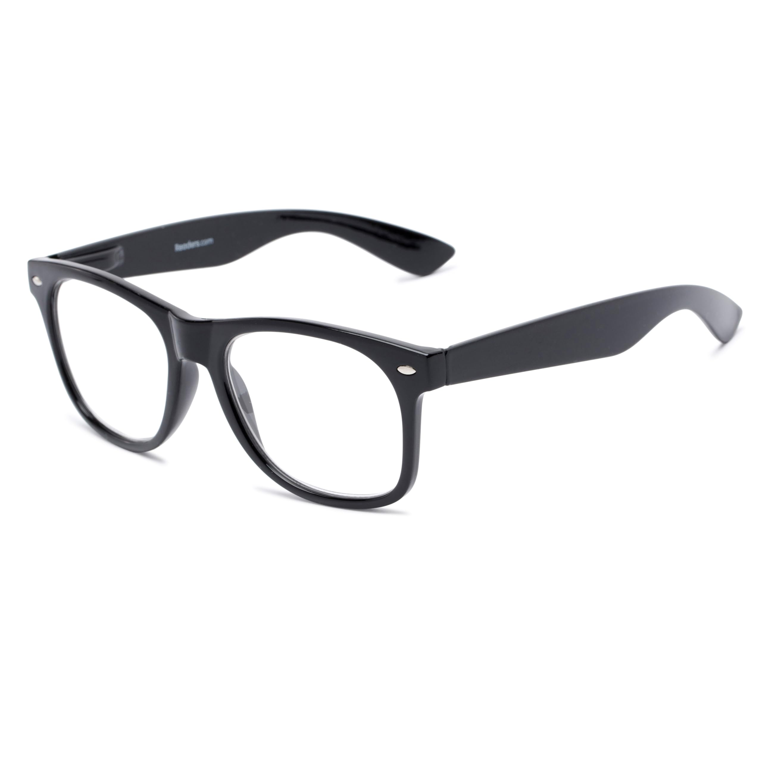 Readers Readers.com Reading Glasses: The Dean, Plastic Retro Square Style for Men and Women