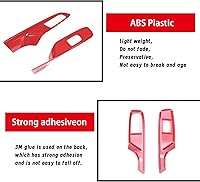 Vista 5 de Sekhyna Cubierta del panel de interruptor de elevación de ventana compatible con Chevrolet Corvette C8 Stingray Coupe 2020 2021 2022 2023 ABS 2