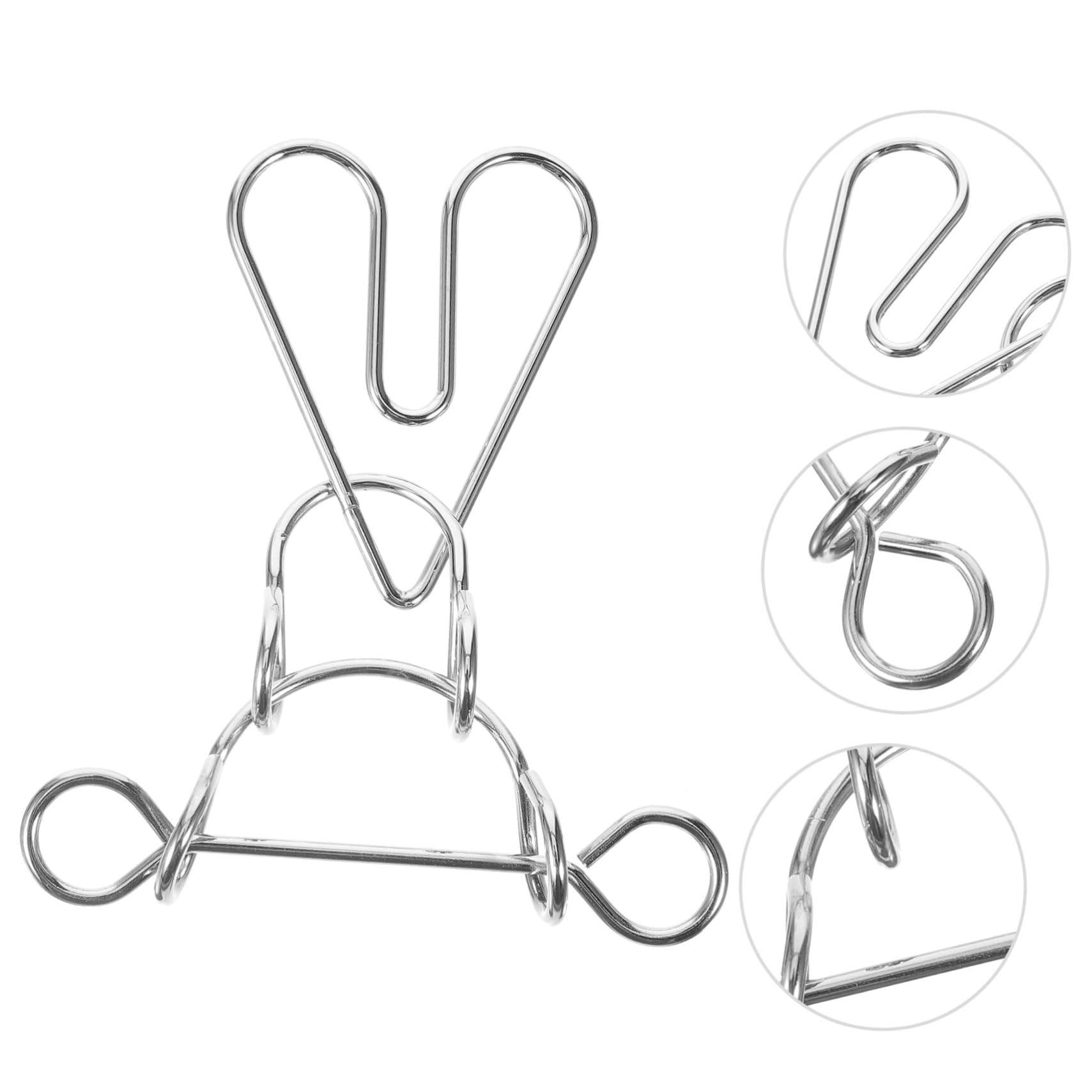 CORHAD Educational Heart Metal Puzzle Ring for Fun Unlocking Puzzle for Interactive Brain Teaser and Unique Heart Shape Design Present for Boys