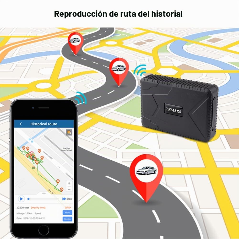 Localizador GPS 4G TK915 para Coche - 7800mAH Magnético LBS/GPS Rastreador Impermeable Antirrobo - Alarma de Vibración, Velocidad, Batería Baja - Geo-cercado - App Gratuita