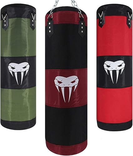 Miniatura 8 de Juego de boxeo pesado para adultos, saco de boxeo colgante resistente, sin relleno