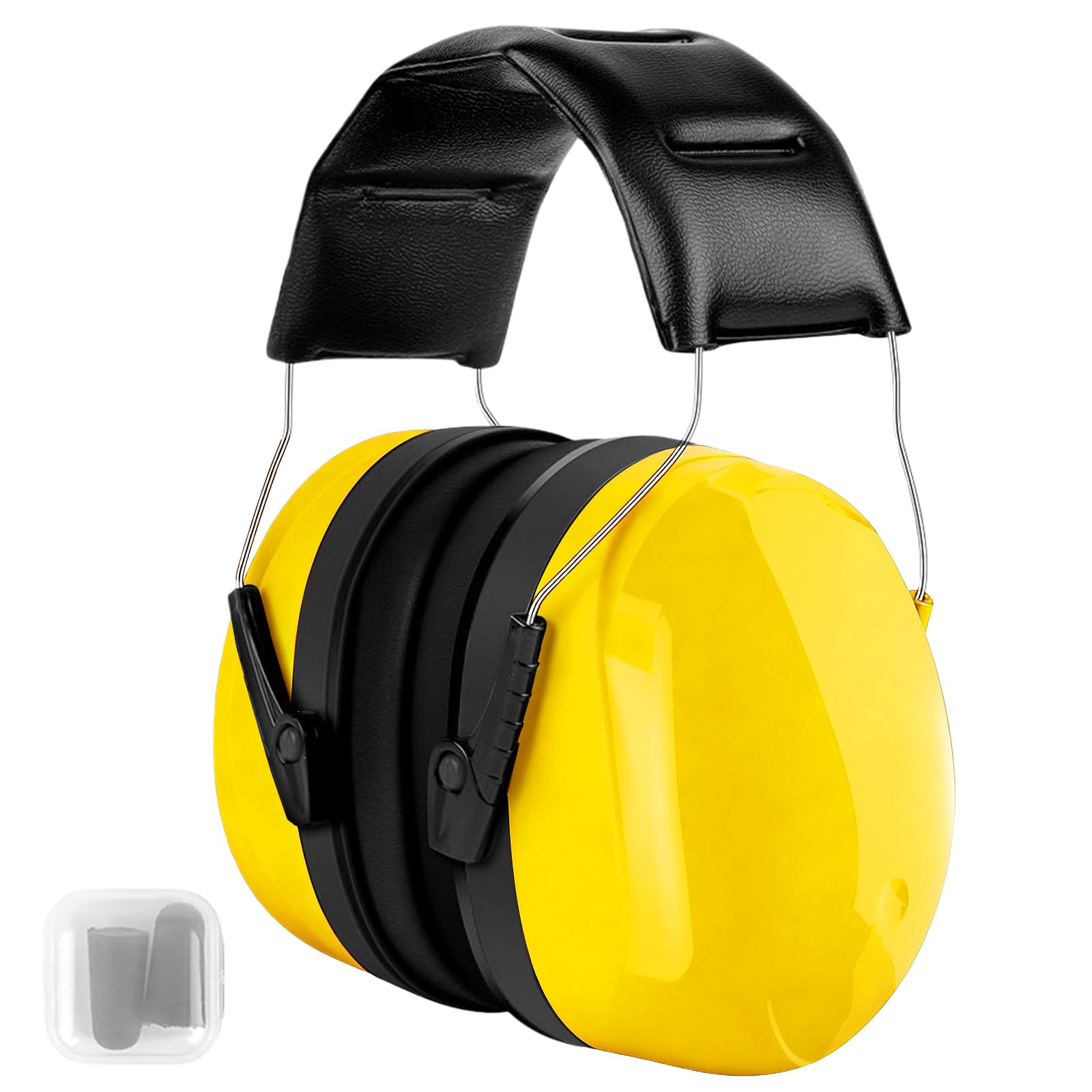 flintronic Casco Antiruido, Protectores Auditivos SNR 28/22/25 dB, Ajustable Cascos Insonorizacion, para Adultos/Niños, para el Trabajo, Estudiar
