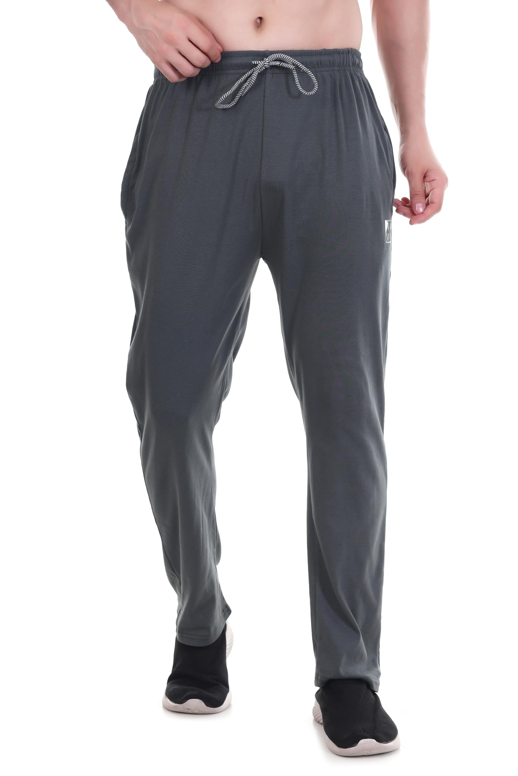 navii clothing Men's Track Pants, Black, Quick-Dry Material, Elastic Drawstring Waist, Casual Sports Use, Comfortable Joggers with Side Pockets (Free Size)-picture-26