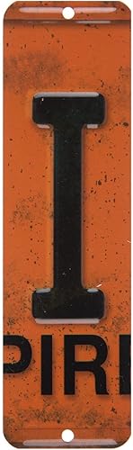 Miniatura 4 de Placa de matrícula retro antigua, alfabeto indiviidual, letras de pared con monograma de pared, con buzones de correo montados en la pared, Mancave,