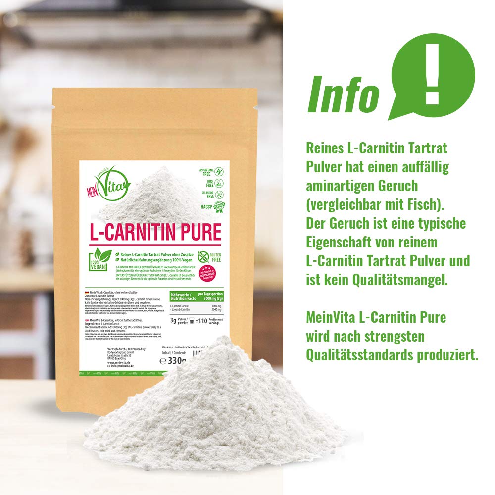 l-carnitin tartrat pulver MeinVita 330 g (110 Portionen) Carnitine is an excellent Option:1 bottle Enhanced Games: Britische Wissenschaftler تون أب