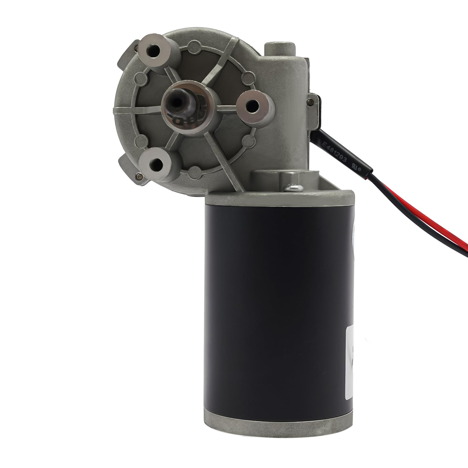 12V DC Getriebemotor 60W Schneckengetriebemotor Torsionsgeschwindigkeit Elektromotor für Parkplatz, Kalander, Extruder, Mixer 220rpm