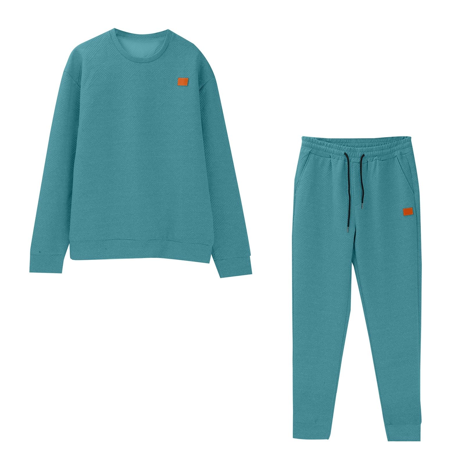 Tuta da jogging da uomo, 2 pezzi, tuta sportiva, per il tempo libero, per il tempo libero, a maniche lunghe, sport, streatwear, felpe e pantaloni da jogging, fitness, palestra, abbigliamento sportivo