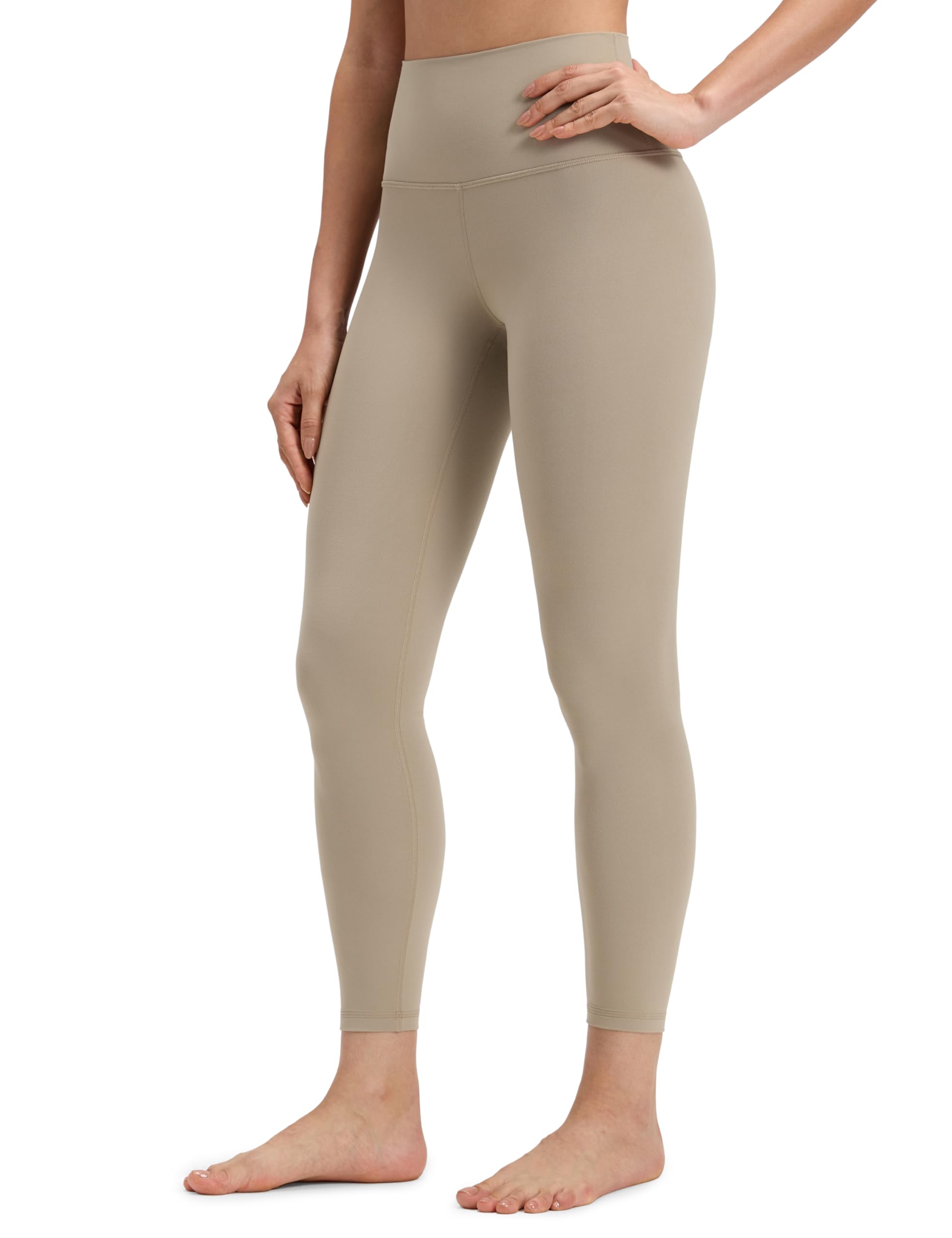 CRZ YOGA Women's Butterluxe Yoga Leggings 25'' - High Waisted Workout Gym Leggings Buttery Soft Yoga Pants Oak 12