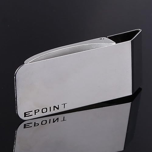 Miniatura 3 de Epoint Clips de dinero para hombre, más diseños, billetera casual con clip para dinero para uso diario, Sliver-eqa03b04