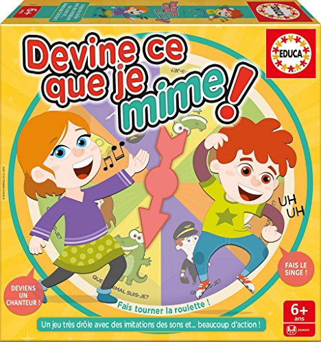 Educa - Ahnt, Devine ce Que Je Mime Refresh | Jeux de mime Enfant | Jeux de société Famille | éducatif Jeu de Cartes dès 6 Ans (16682)