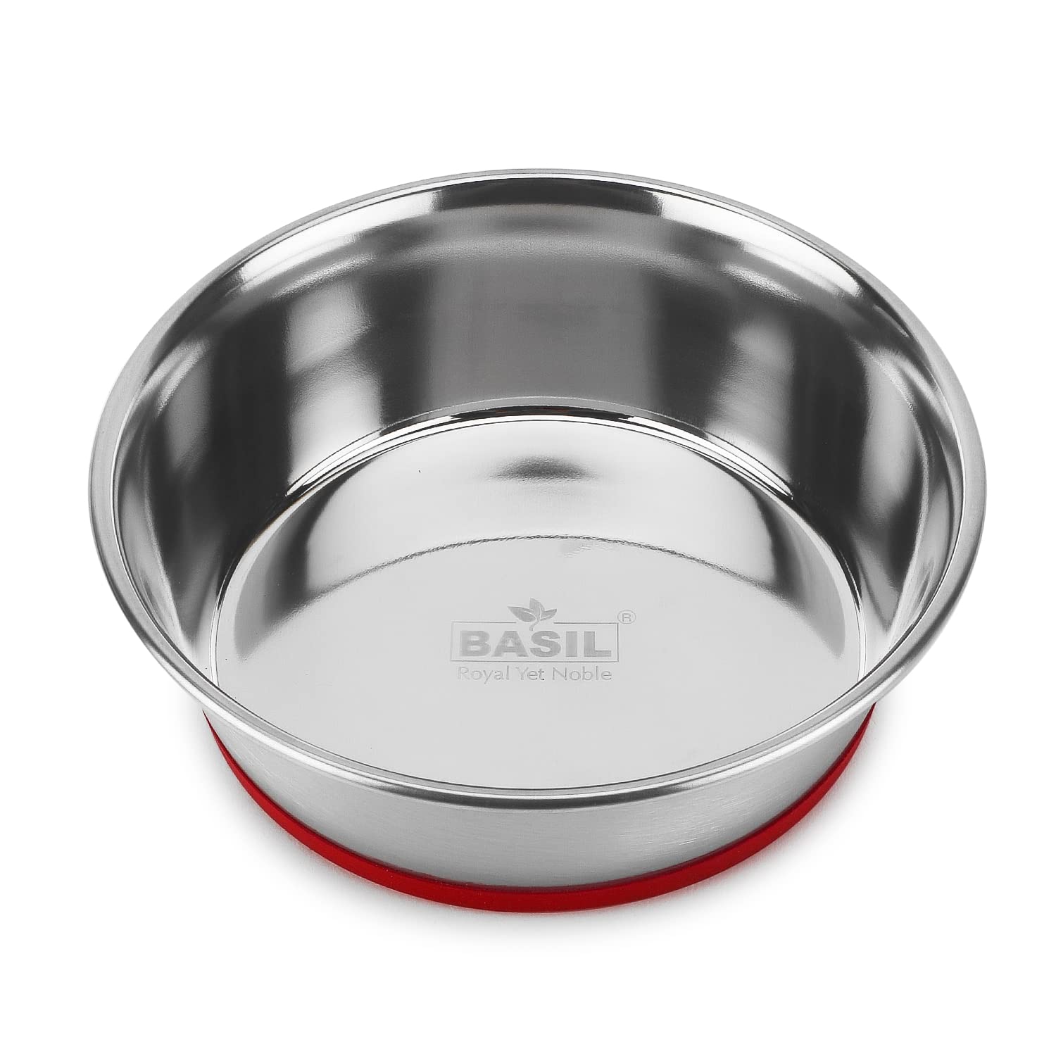 Basil Stainless Steel Heavy Dish Anti Skid Food, Water Feeding Bowls & Silicon Bottom (Size- Small(500ml)) for Dogs, Cats Pets (B08954DF1J) Amazon Price History, Amazon Price Tracker