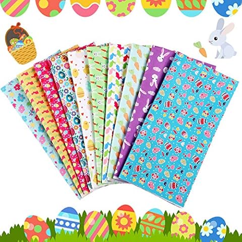 10 Easter Fabric Squares for DIY Crafts Cover
