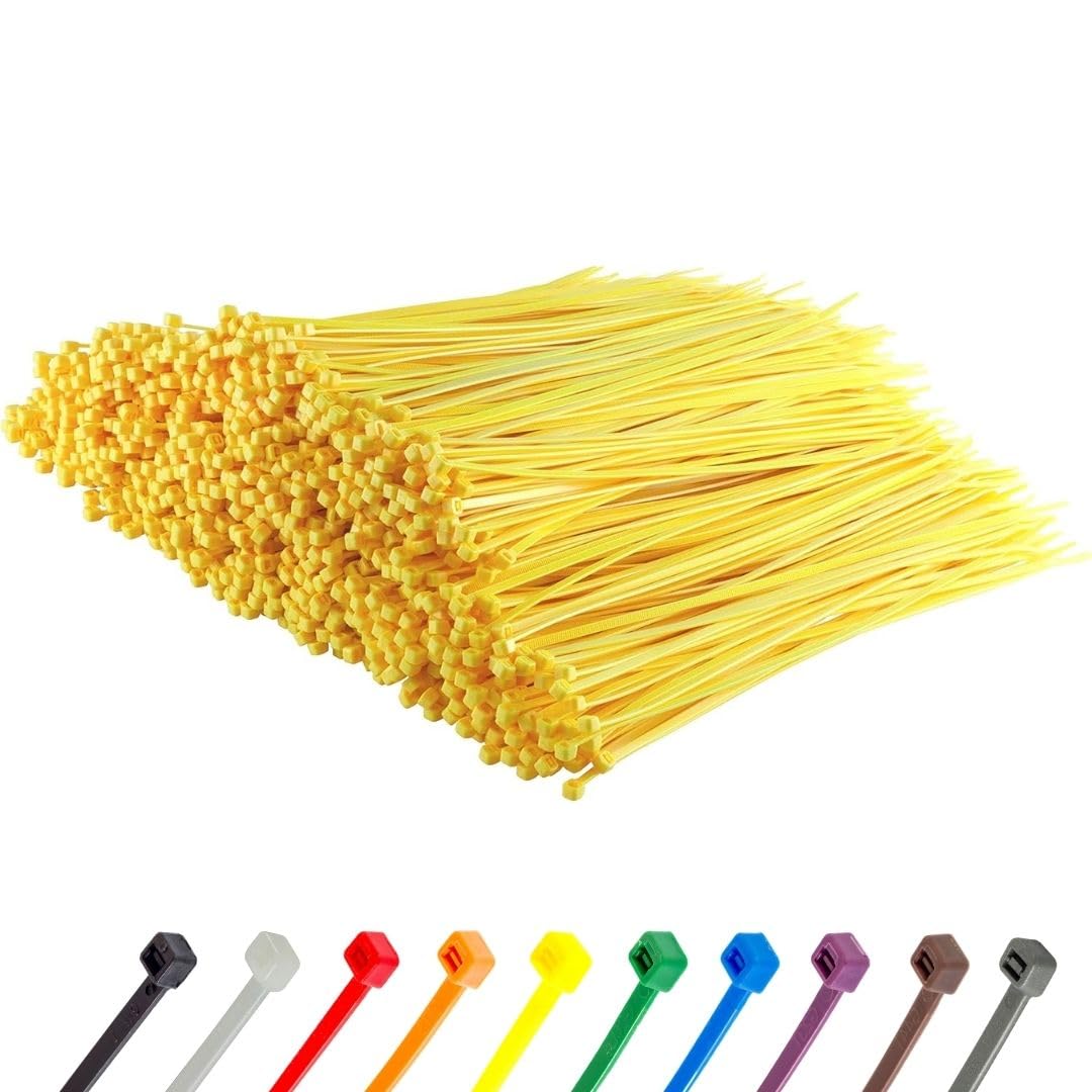 Gocableties Kabelbinder Gelb 13000 Stück 200 x 4,8 mm UV-beständig