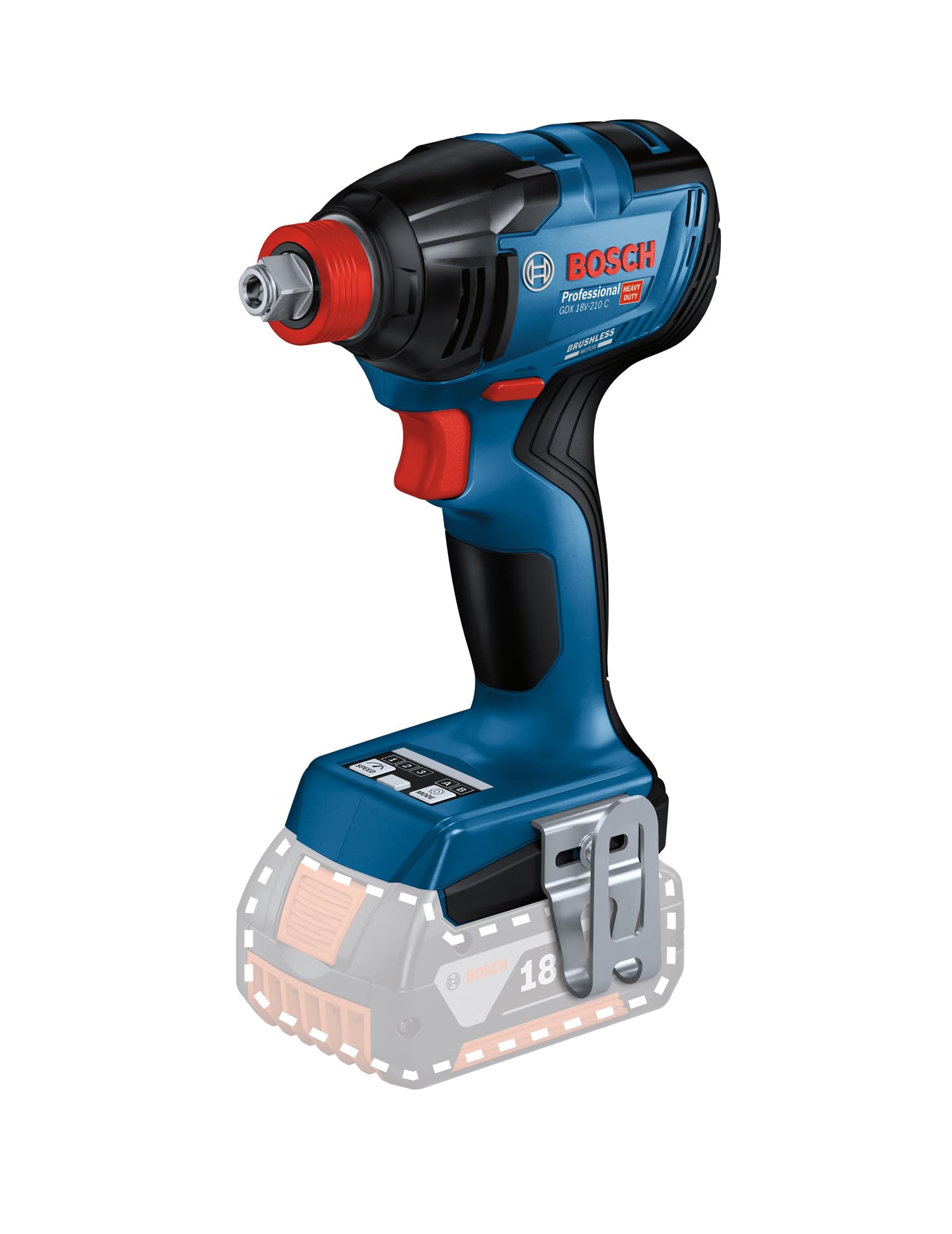 Bosch Professional 18V System Cordless Impact Driver GDX 18V-210 C (max. torque 210 Nm, without battery/charger)