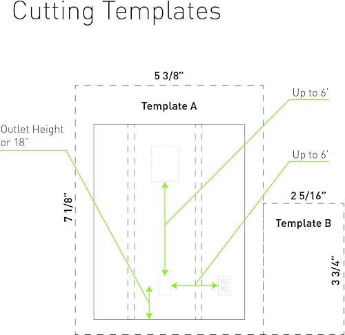 Miniatura 6 de Legrand, HT22U2WHR6 - Kit de alimentación para TV en casa, blanco, 6 pies de longitud, para oficina en casa y teatro