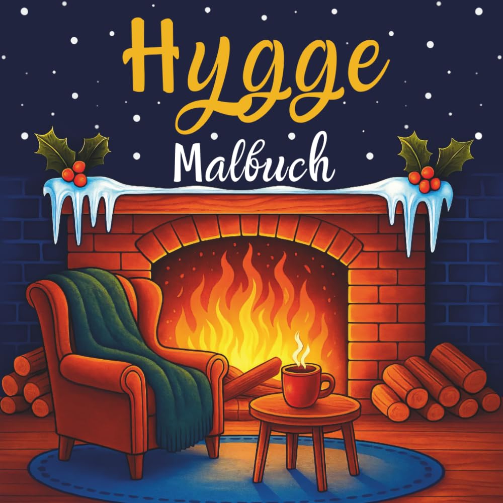 Hygge Malbuch für Erwachsene: Motive für einen gemütlichen Winter – Ein Ausmalbuch für Ruhe, Wärme & Entspannung
