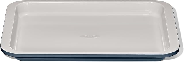OXO Good Poignées non stick Pro Pan de quart de bakeware en métal revêtu de céramique – Bleu tempête