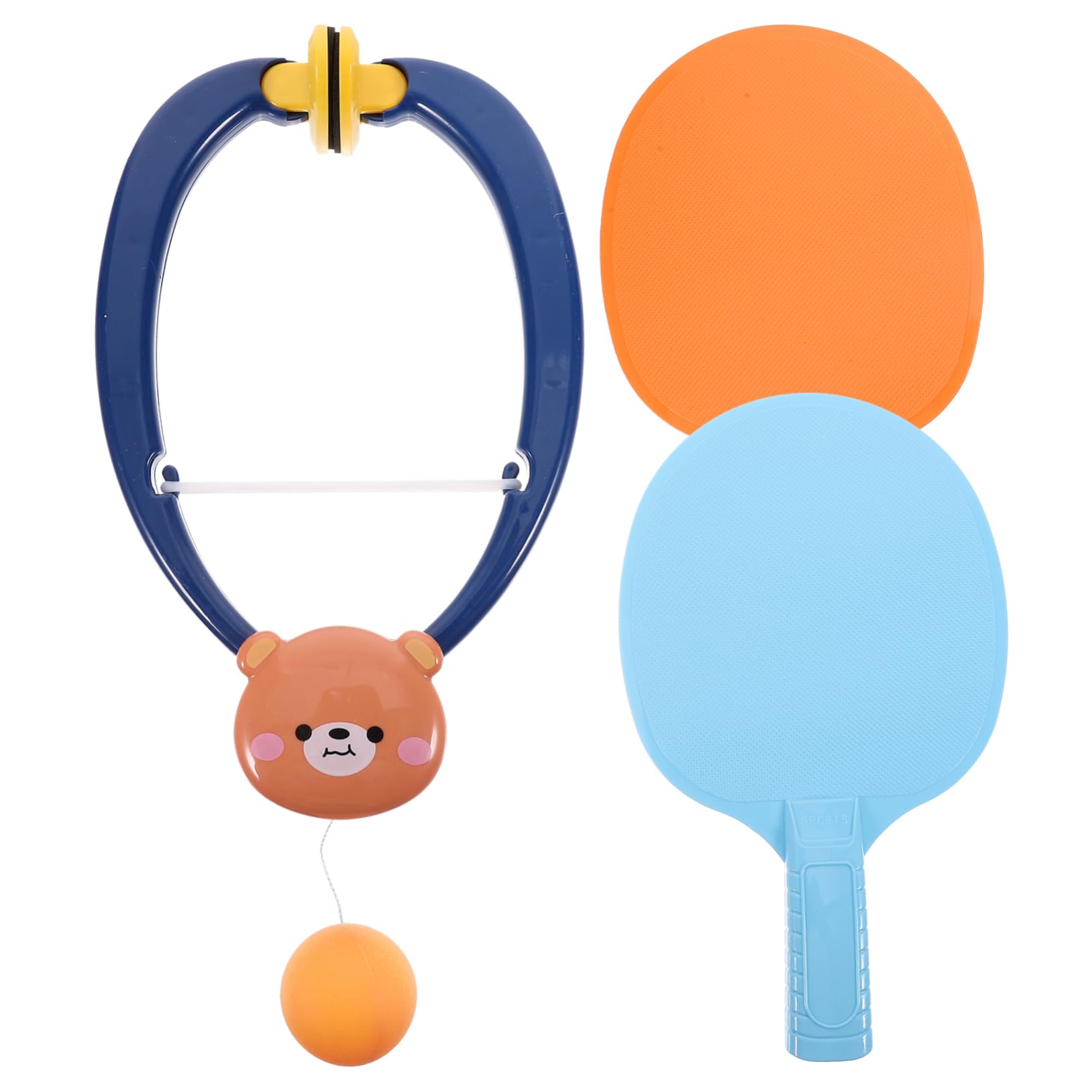 GRIRIW 1Set Hanging Table Tennis Training for Indoor Eye Hand Coordination Equipment Interactive Parent Play Includes Paddles Balls Durable and Fun