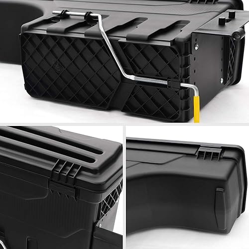Miniatura 8 de G-PLUS Caja de almacenamiento para caja de camión, caja de herramientas compatible con Toyota Tacoma 2005-2020, caja de herramientas trasera negra
