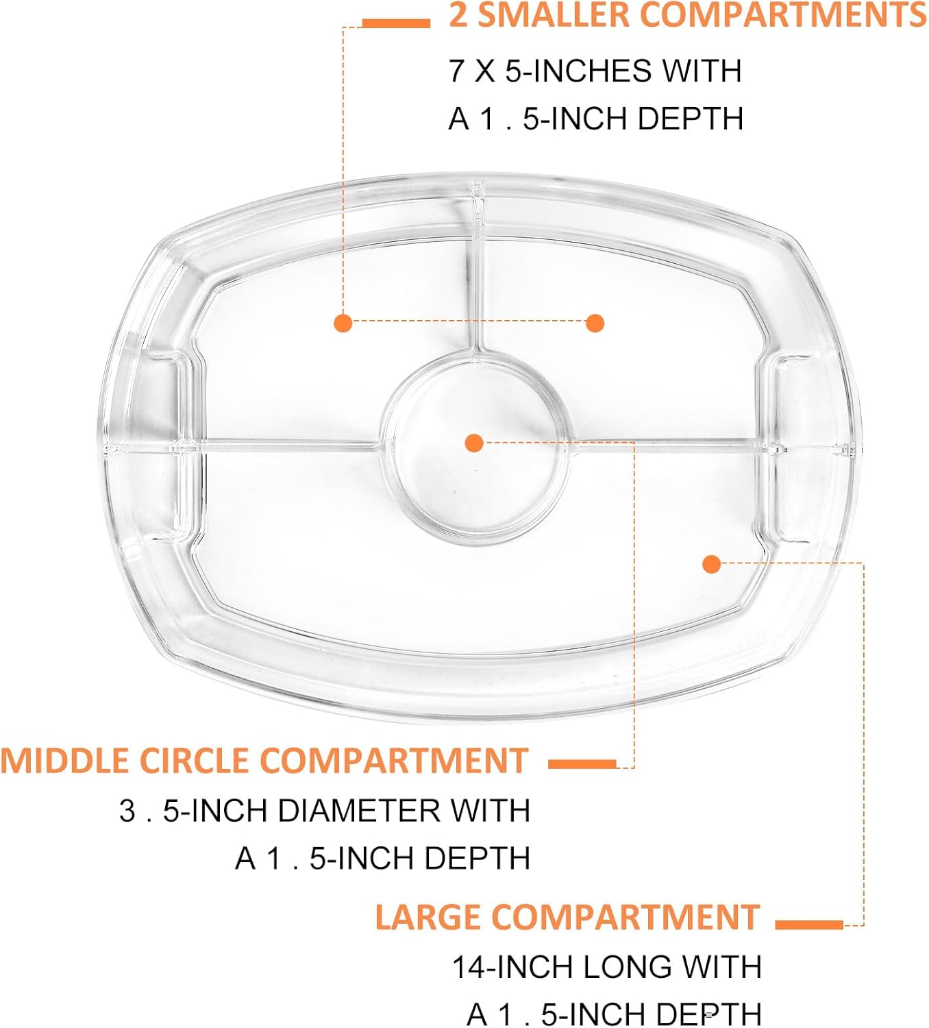 Condiment Tray & Ice Serving Tray