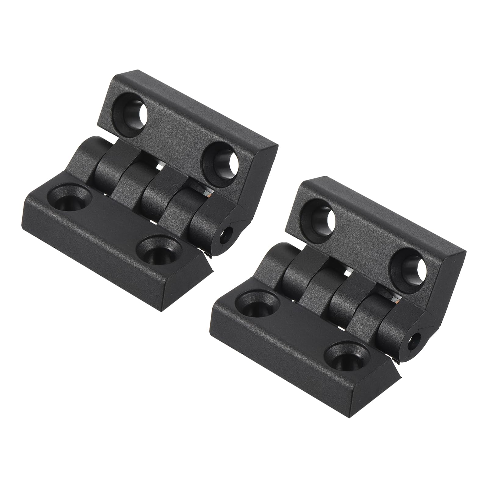 10 Cerniere Plastiche Pieghevoli 1.9x1.9cm Per Mobili E Finestre - Nero - Foto 11