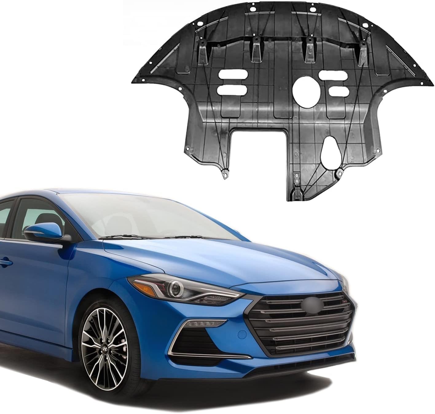 Amazon.com: Evan-Fischer Front Engine Splash Shield Compatible with ...