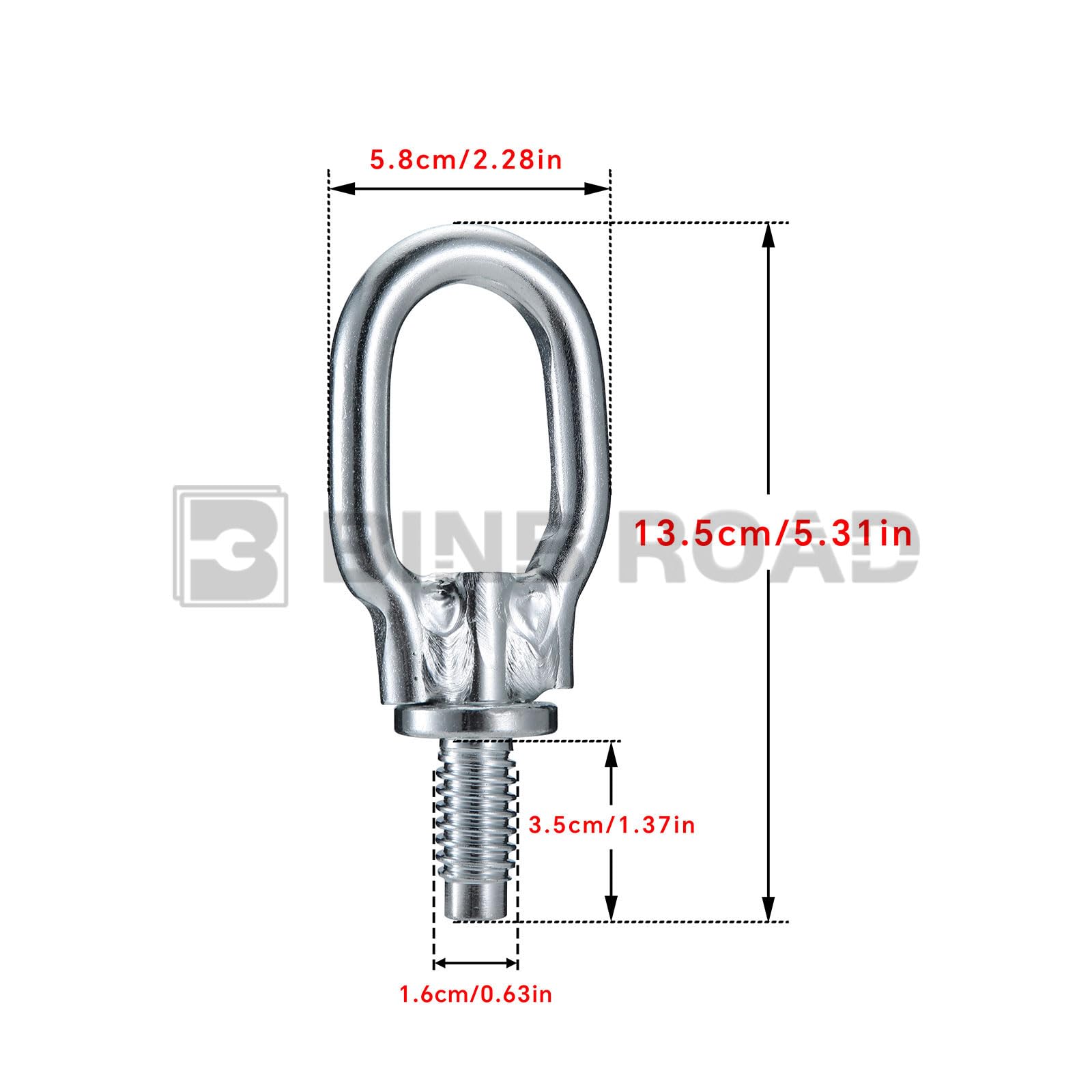 Gancio di traino 1674282 5132255 compatibile con Ford Focus Transit Connect Fiesta Mondeo Cougar