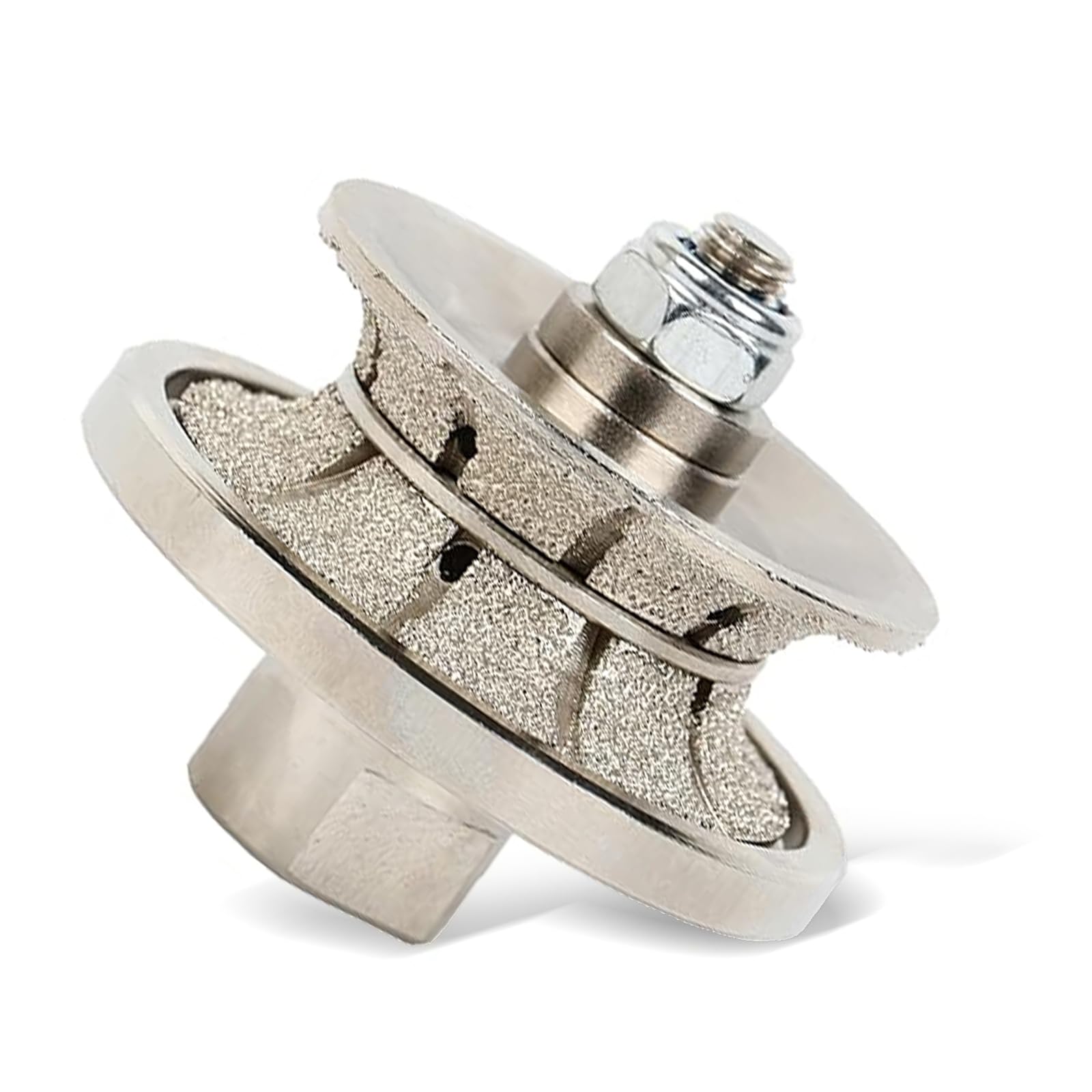 Diamond Edge Router Wheel V20 20 mm Bullnose M14 Fissaggio per piano di lavoro in granito, marmo e porcellana (V20)