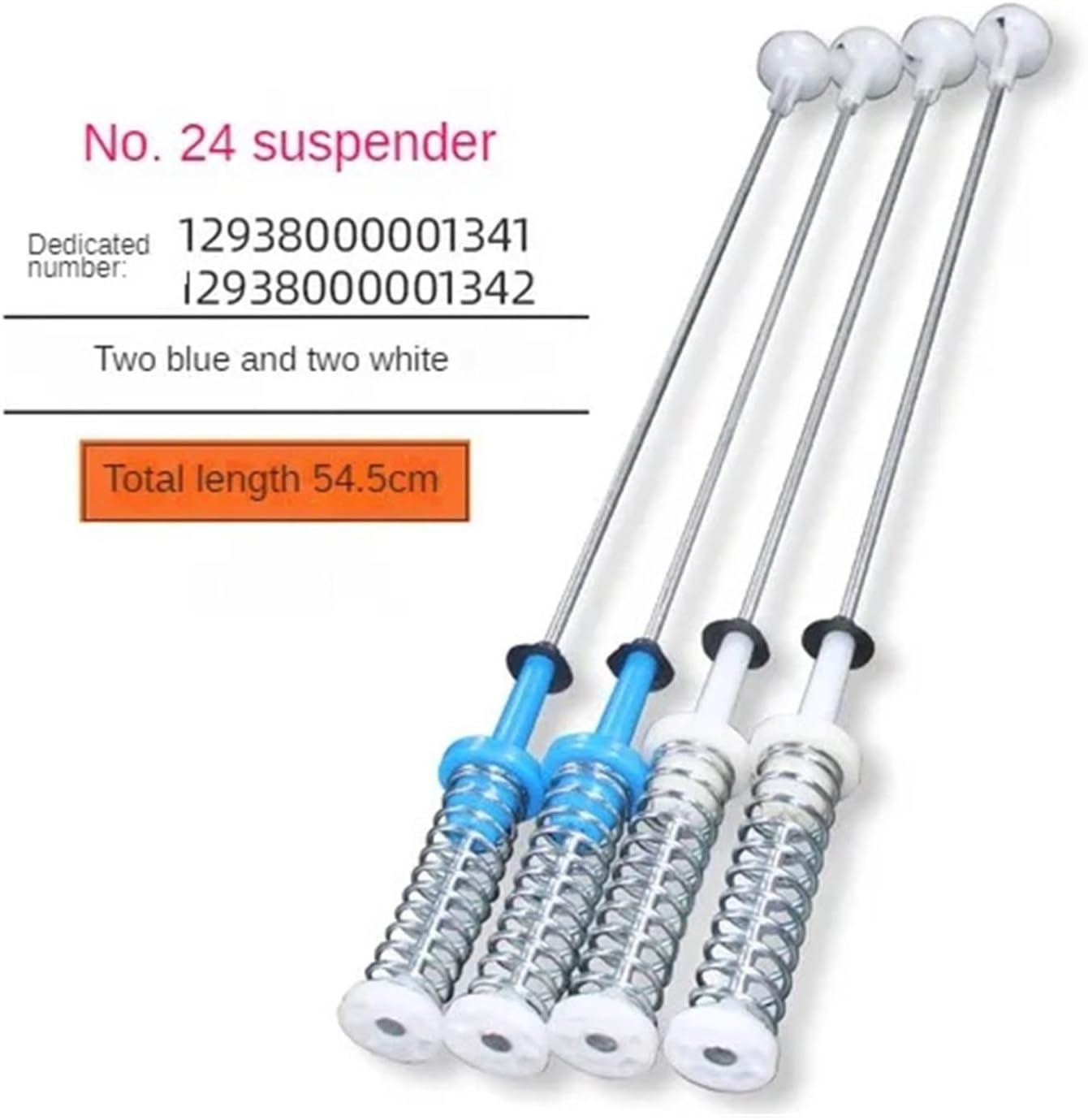 Shock Absorber for Compatible with LittleSwan, Compatible with Midea Washing Machine Suspension Spring Balance Stabilizer Tie Rods Washer Parts(56.5cm-1281-1301)