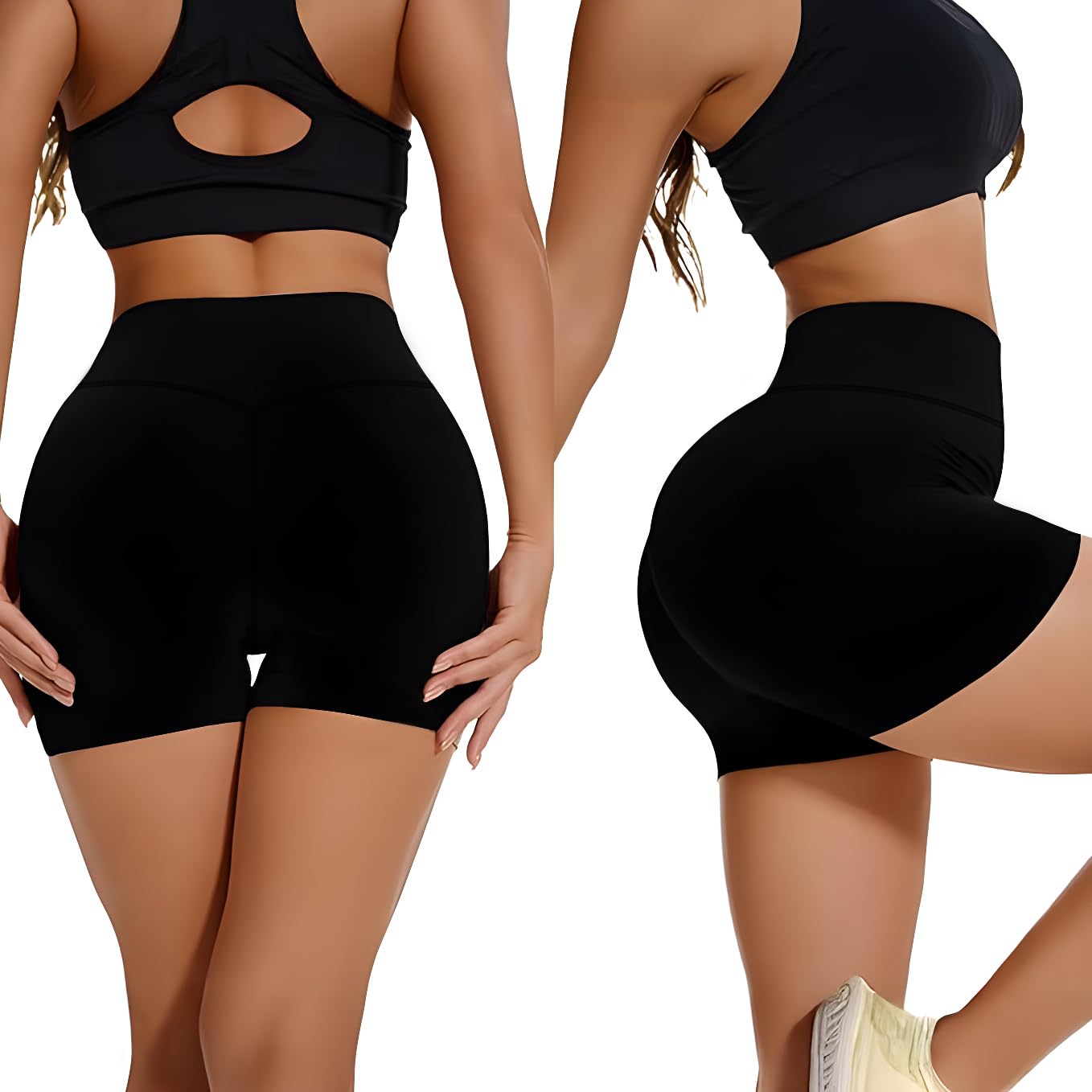 3-Pack Stylish Gym Clothes, Biker Shorts & Booty Shorts for Women - Perfect for Active Lifestyles