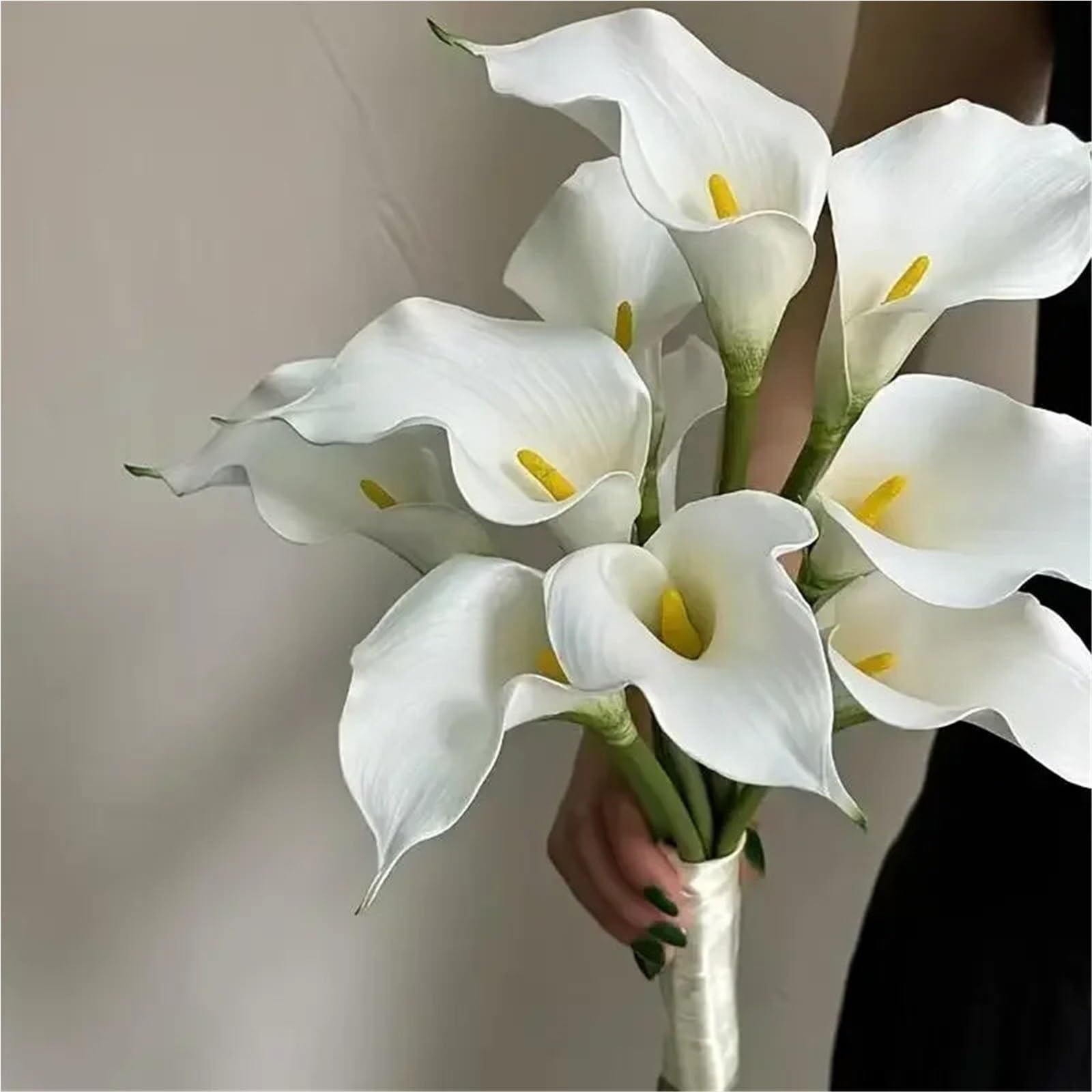 30 Stück realistische Calla-Lilien, künstliche Blumen, Blumenstrauß