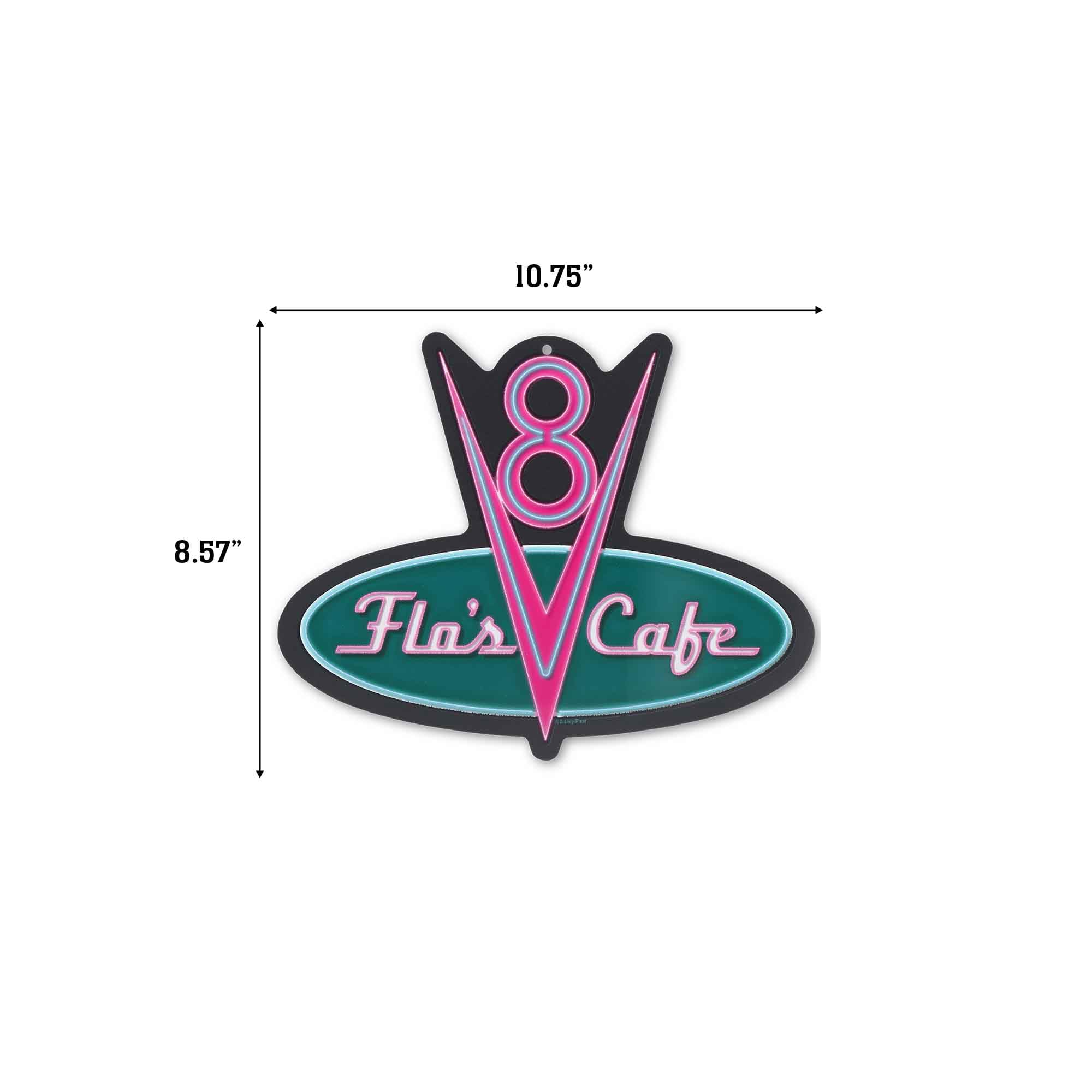 Amazon.com: Disney Pixar Cars Flo's V8 Cafe Metal Wall Sign - Fun