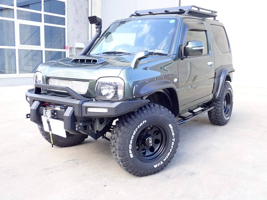 jb23 シシ狩り　ショートバンパー　ウィンチセット JB23 ウインチしし狩りバンパー サイドバー 両サイド曲げ 60Ф T