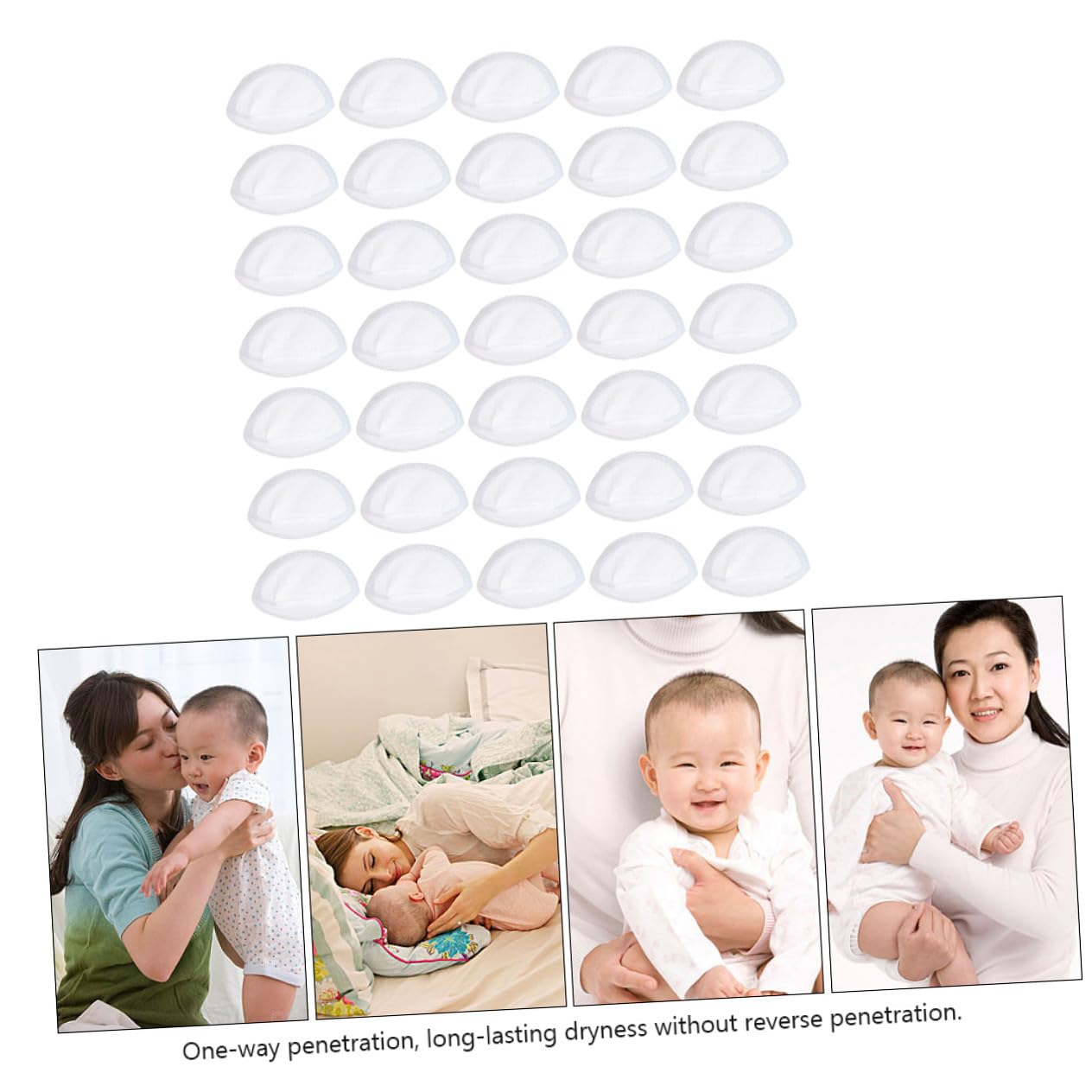 Hemoton 100pcs Thin Disposable Breastfeeding Nursing Pads Ultra-Absorbent Milk Pads for Leak Protection Adhesive Design Individually Wrapped for Lactating Mothers