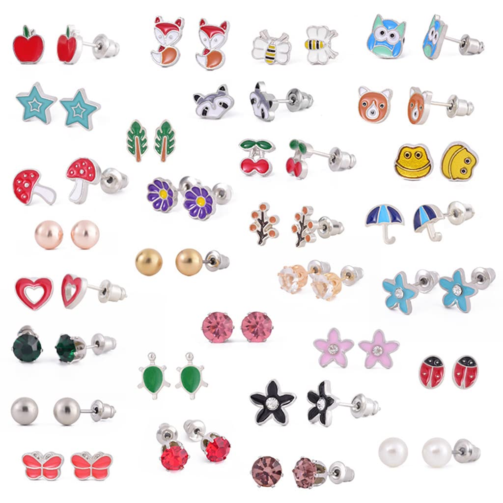 Zibuyu Studs Earrings For Women, Girls Stylish Beautiful Small Stud Earrings Jewellery For Women, Girls Alloy Stud Earring Combo For Women Fashion Small For Girls (Multicolor) - 30 Pair (B0B9SPKZFB) Amazon Price History, Amazon Price Tracker