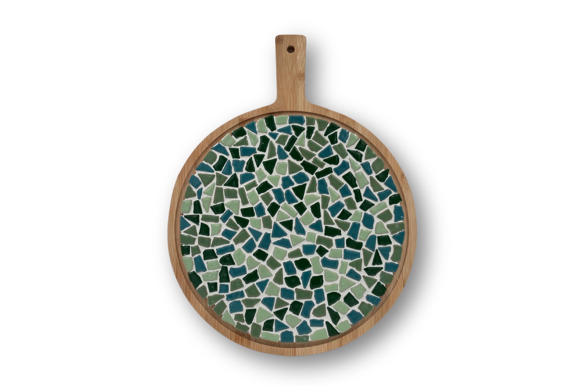 Little Creations Green Diy Kit Mosaic Round Serving Board Groen Mix