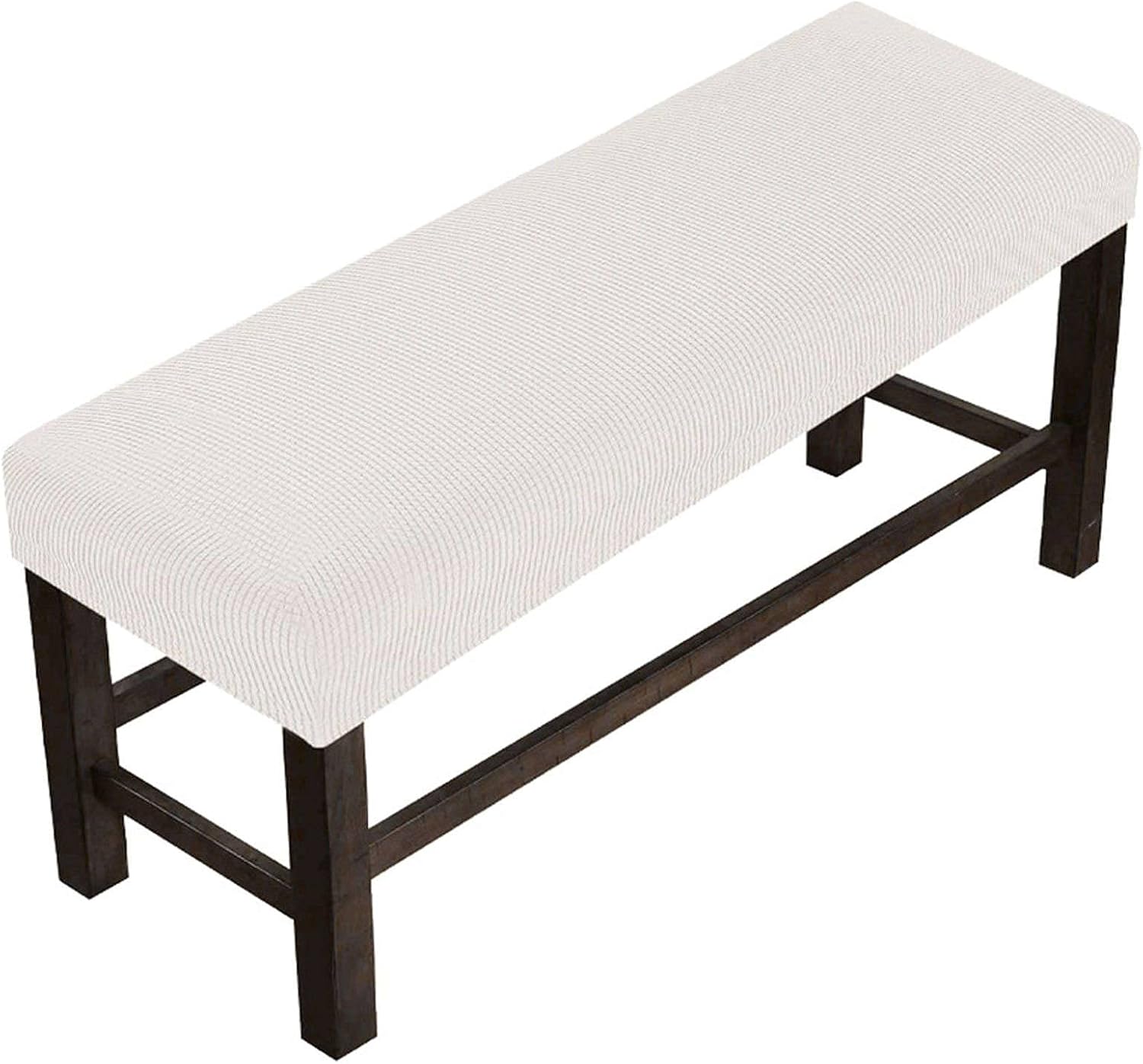 JHLD Jacquard Upholstered Bench Slipcover, Stretch Dining