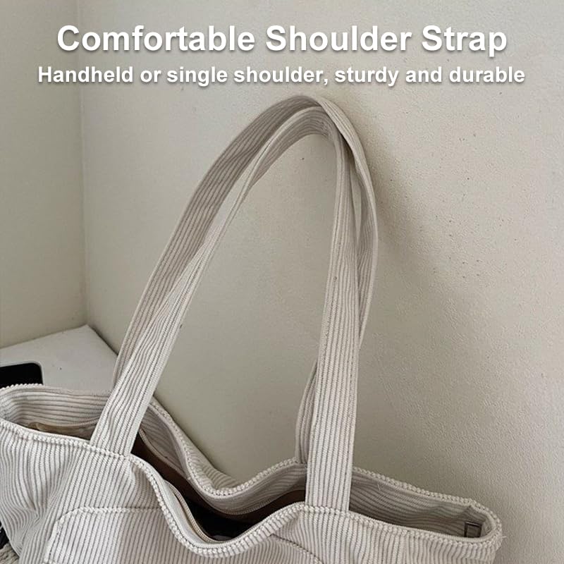 Bolso Tote Premium de Pana para Mujer Grande 40x30x13cm miniatura 4