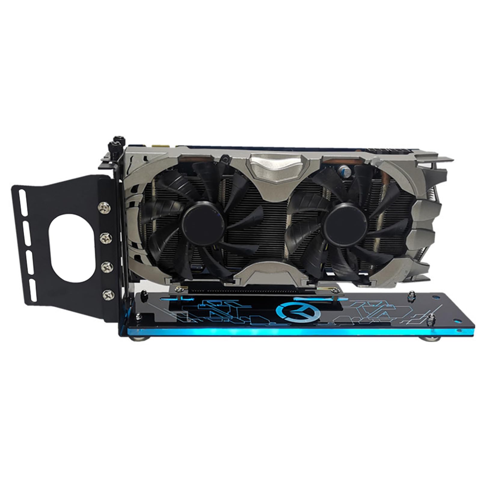 Supporto verticale GPU Slot per scheda grafica Supporto verticale Installare Cavalletto/base ATXcase per GPU con staffa per scheda grafica LED