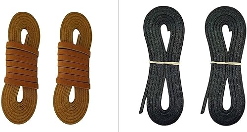 Miniatura 2 de Nuevo BéisbolSoftbol Guante de Cuero Crudo Encaje  Paquete de 2  316" x 48" (Negro)..