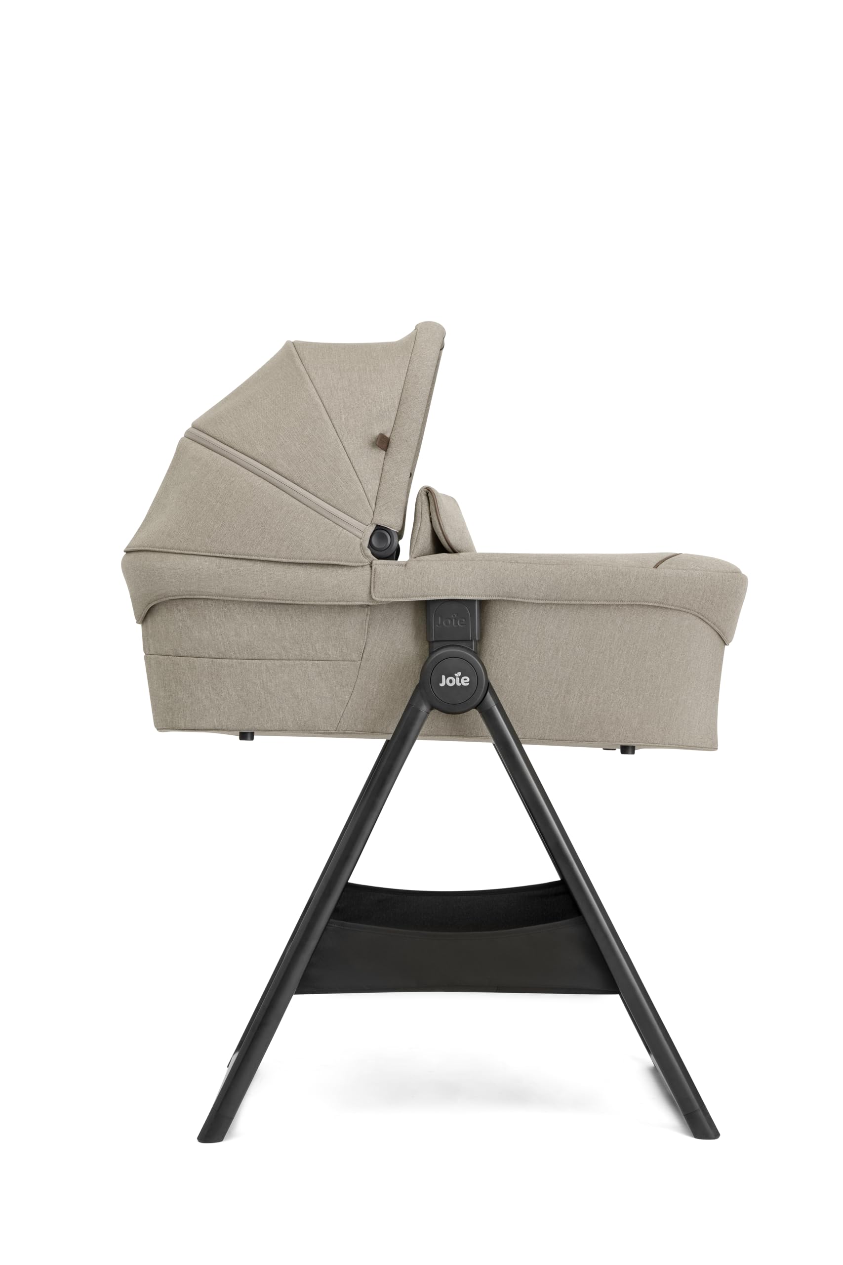 Joie Tragetaschen-Ständer – Kompakt zusammenklappbar, leichtes Gestell (2,86 kg) mit leicht zugänglichem Korb, kompatibel Tragetaschen & Babyschalen, Keine Adapter nötig, Black