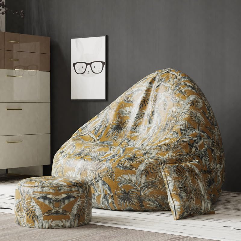 ComfyBean Bag Cover XXXXXL Bean Bag- Full Printed Bean Bag Sofa with Cushion and Footrest - Official : Oreka Home Bean Bag - Comfort Level : Advanced - (Theme : Imaginarium Chronicles)-image-48