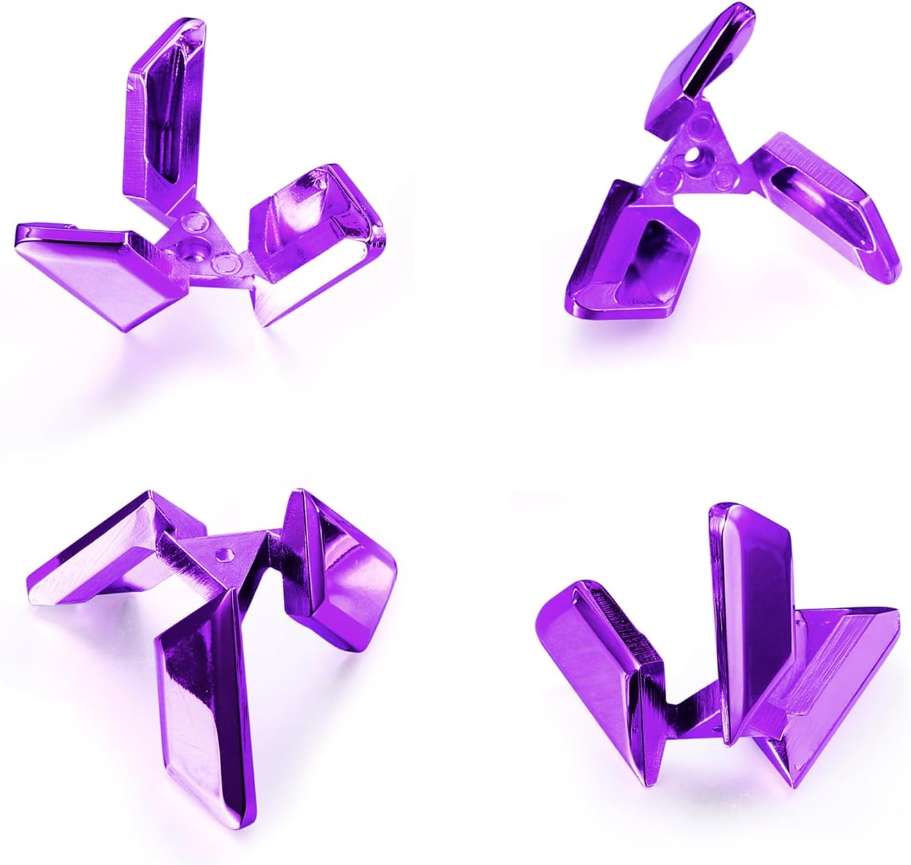 3D Triangle Metal Puzzle (Triangle Purple)