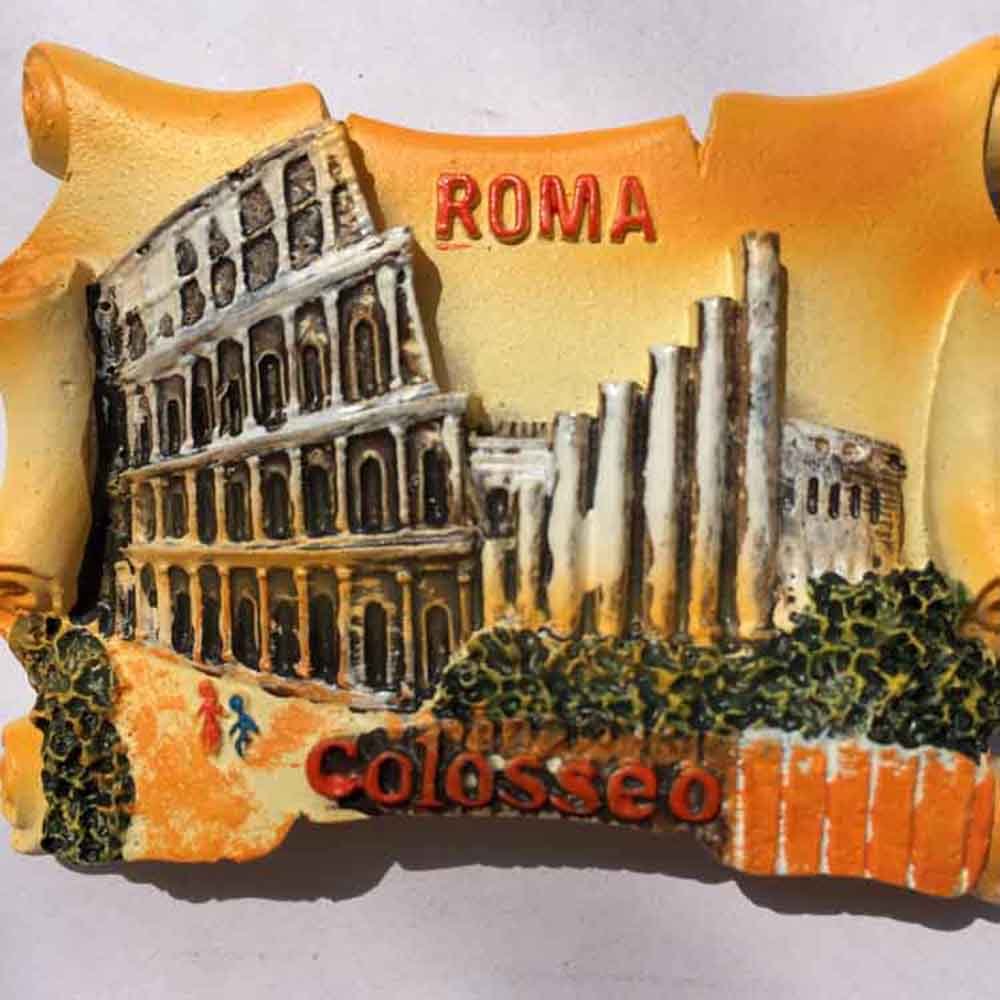 Calamita 3D Frigorifero Roma Italia – Souvenir Viaggio In Poliresina 7,5x4,8 Cm – Regalo Decorativo Per Cucina - 4
