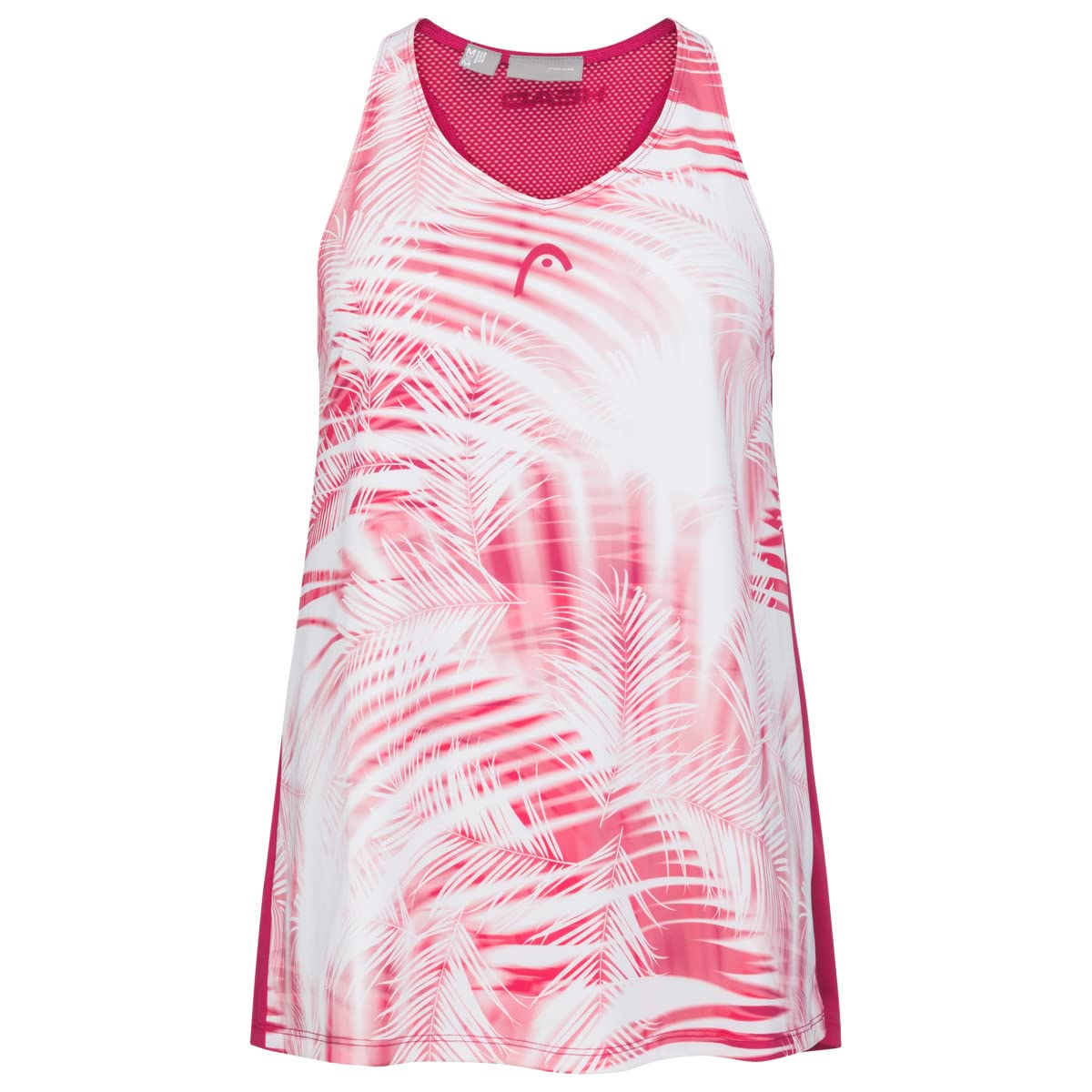 HEAD Agility Tank Top dziewczęcy, Mulberry/Print, 164