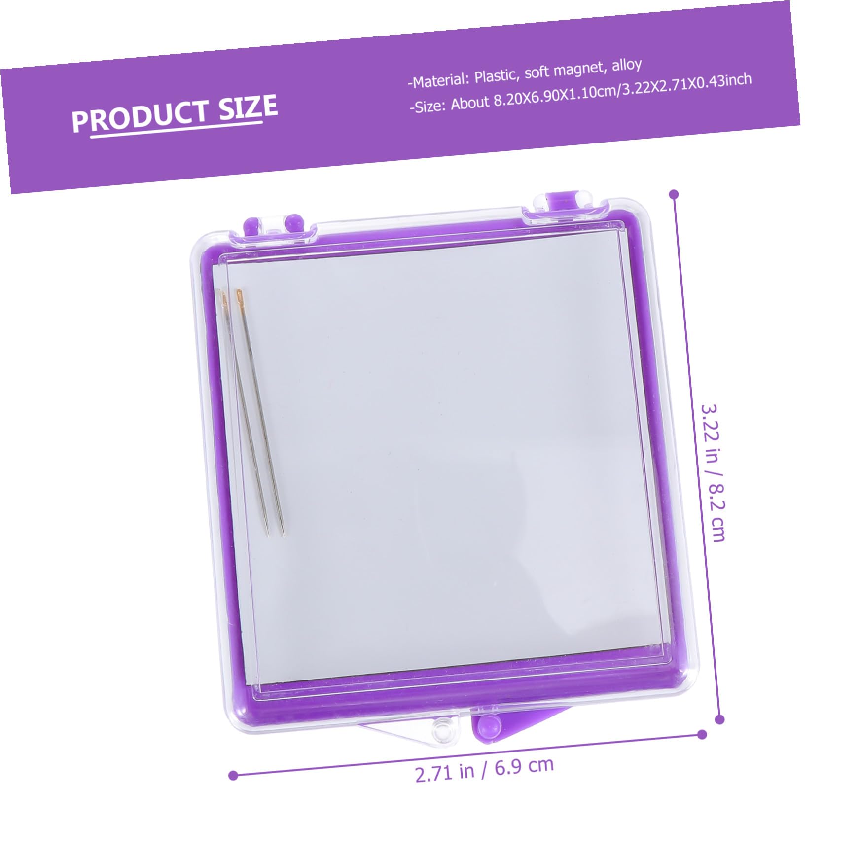 NUOBESTY 6piezas Alfileteros Magnéticos Caja De Almacenamiento Herramientas De Costura Para Agujas Alfileres y Clips Diseño Portátil y Ligero Para Uso Doméstico y Manualidades